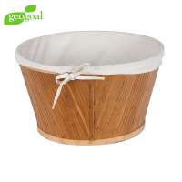 best seller bathroom bamboo laundry basket