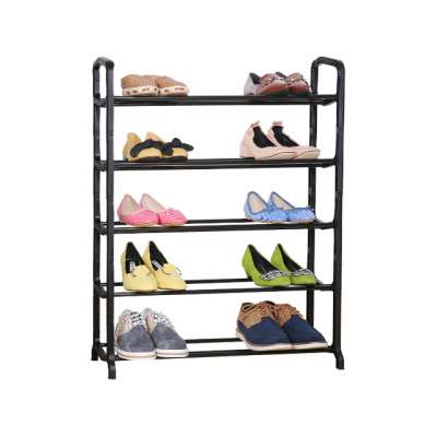 Easy To Assemble Portable Folding Stackable Foldable Shoe Shelf Storage Plastic Shoe Rack