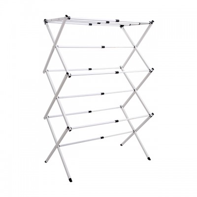 Customized Foldable 3 Tier Clothes Hanger Stand Cloth Dryer Stand Clothes Drying Rack