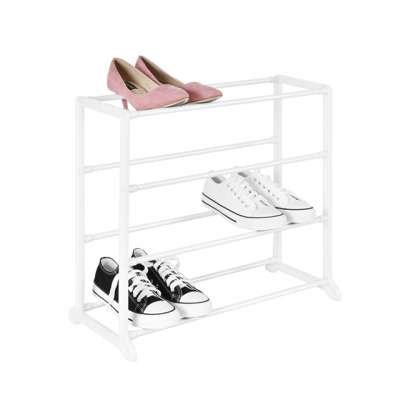 4-Tier Metal 20-Pair Shoe Storage Organizer Shelf Cabinet Shoe Rack Metal